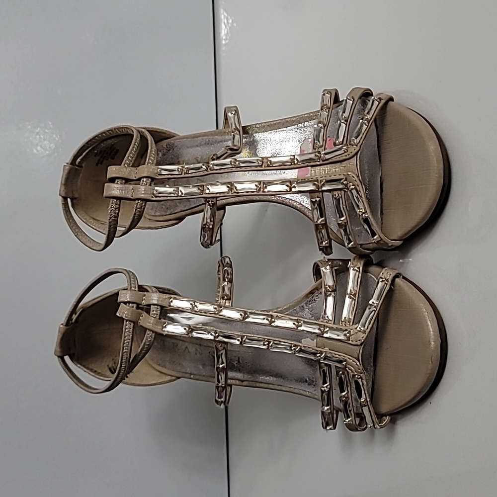New York Transit Beige Polychromatic Sandals - Size 8.5